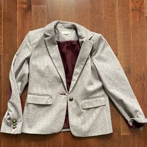 LOFT Purple Blazer with Notched Lapels
